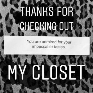 About my closet... 🐆